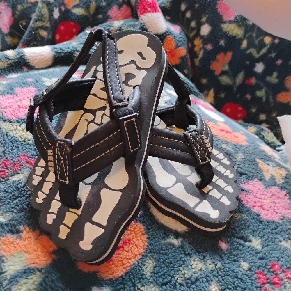 Toddler Reef Glow Skeleton Sandals